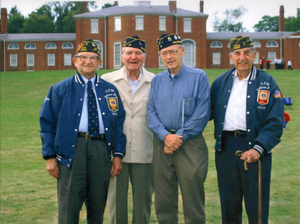 Waltham veterans at Gore Place--Moving Wall