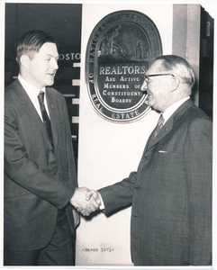 Joseph S. Burke and son, Frederick W. Burke--past presidents of Hyde Park Board of Trade