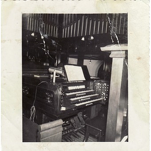 Church organ and pipes