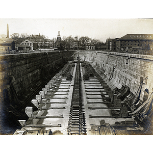 Dry dock at the Charlestown Navy Yard