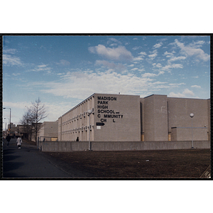 Former Madison Park High School and Community School building at 55 Malcolm X Boulevard, Roxbury, Boston