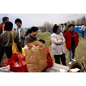 People from the Chinese Progressive Association Workers' Center at the International Paper Company's strike