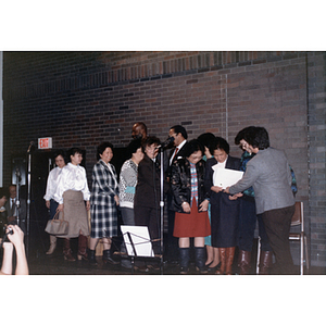 Association members receiving an award