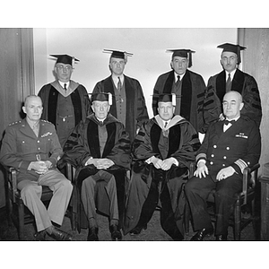 1943 honorary degree recipients and escorts