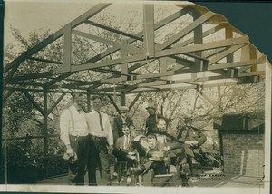 View of a roof garden, Engine 14, Roxbury, Mass., undated
