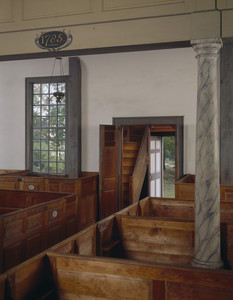 Interior view, Rocky Hill Meeting House, Amesbury, Mass.