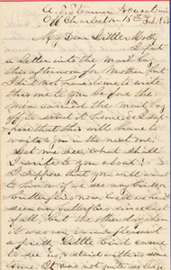 Letter from Frederic Augustus James to Mary ("Molly") James, 15 February 1863
