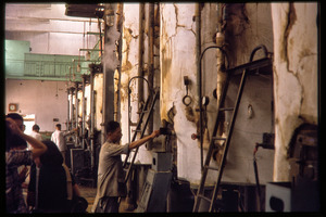 Oil processing plant: factory interior