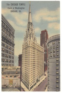 Chicago Temple postcard