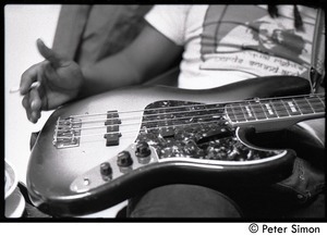 Guitar backstage during Peter Tosh's appearance on Saturday Night Live