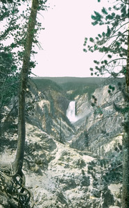 Waterfall in a western landscape