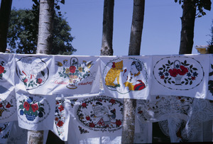 Embroidery at Struga market