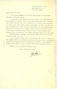 Letter from Alain Locke to W. E. B. Du Bois