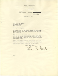 Letter from Nail & Parker Real Estate to W. E. B. Du Bois