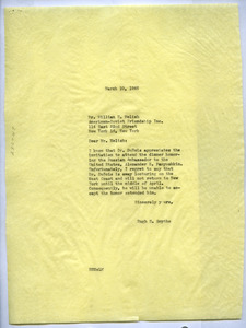 Letter from Hugh H. Smythe to National Council of American-Soviet Friendship