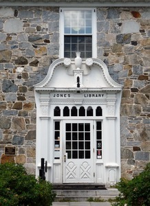 Jones Library: exterior front entrance