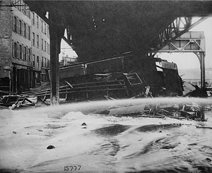 Molasses flood, clean up