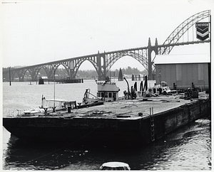 Dock nearby Yaquina Bay Bridge