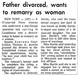 Father Divorced, Wants to Remarry as Woman