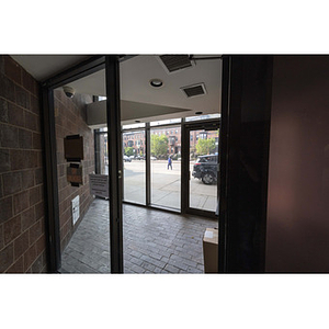 Harriet Tubman House entrance vestibule on Massachusetts Avenue facing southwest