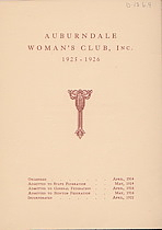 Auburndale Woman's Club, 1925-1926