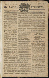 The Boston Evening-Post, 4 March 1765 (includes supplement)