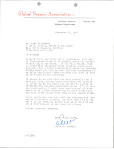 Letter from Lewis M. Horwitz to Mark H. McCormack