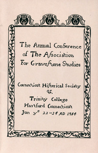 The annual conference of the Association for Gravestone Studies