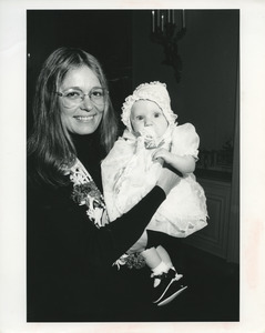 Gloria Steinem with baby ERA
