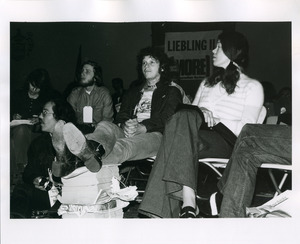 Paul Krassner listens at A.J. Liebling Counter-Convention