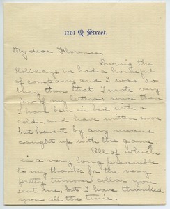 Letter from Anna S. Porter to Florence Porter Lyman