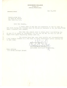 Letter from Charles Flint Kellogg to Lillian Murphy