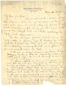 Letter from Etnah R. Boutte to W. E. B. Du Bois