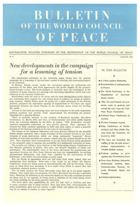 Bulletin of the World Council of Peace, number 8