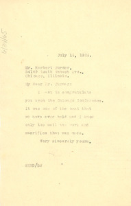Letter from W. E. B. Du Bois to Herbert Turner