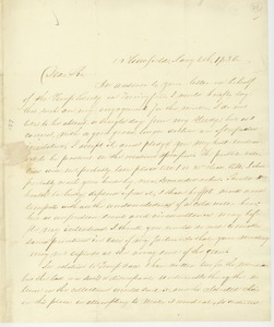 Letter from Dr. Gillette to Erasmus Darwin Hudson