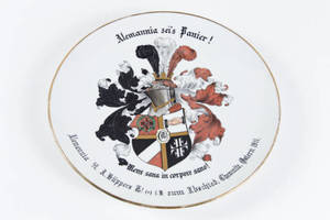 Porcelain plate with eagle crest