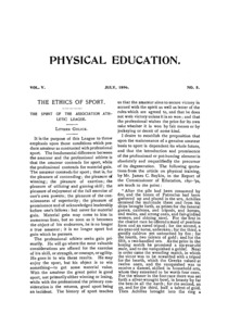 Physical Education, July, 1896