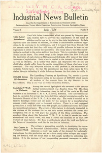 Industrial Course Bulletin (Vol. 2, No. 3), July 1924
