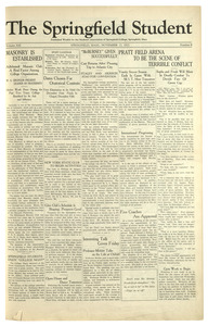 The Springfield Student (vol. 13, no. 08), Nov. 17, 1922