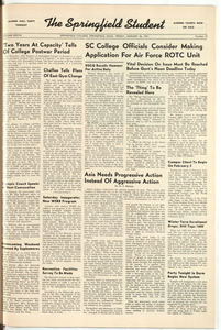 The Springfield Student (vol. 38, no. 12) January 26, 1951