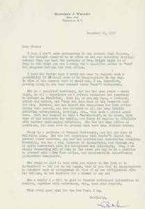 Letter from Roberts J. Wright to Dr. Glenn Olds (Dec. 26, 1959)