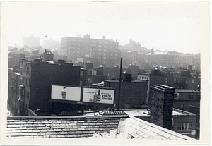 Corner of Hancock Street and Cambridge Street seen from atop the First Harrison Gray Otis House roof