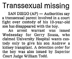 Transsexual Missing