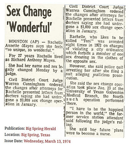 Sex Change 'Wonderful'
