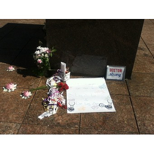 Boston University temporary memorial (2013 Boston Marathon bombing)