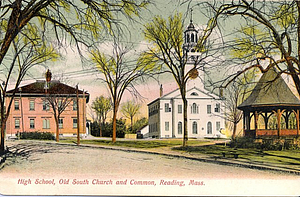 High School Old South Church and Common, Reading, MA
