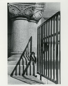 Town hall bannister and shadow