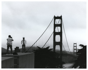 Golden Gate Bridge and photographer