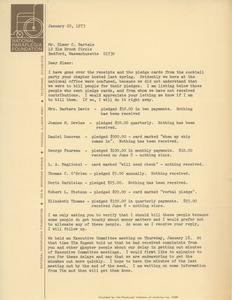 Letter from Ann Ford to Elmer C. Bartels